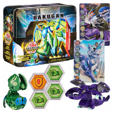Игрален комплект Spin Master Bakugan Baku Tin с 2 бакуган топчета