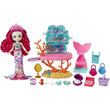 Игрален комплект Mattel Royal Enchantimals Ocean Kingdom Магазин за морски съкровища, с кукла