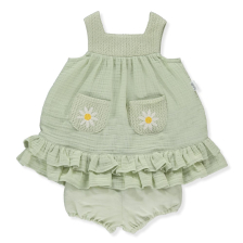 Бебешка рокля Bebetto ETHNIC DAISY, Зелен, 2 ч., 6-36 м., K4385