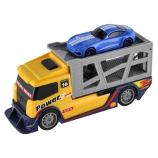 Детски камион автовоз Raya Toys Жълт с количка