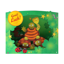 Картичка Gespaensterwald 3D Good Luck