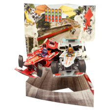 Картичка Santoro Racing Cars Swing Card, 3D