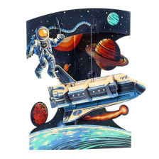 Картичка Santoro Space Shuttle Swing Card, 3D