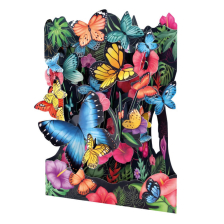 Картичка Santoro Tropical Butterflies Swing Card, 3D