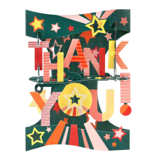 Картичка Santoro Thank You Swing Card, 3D