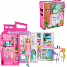 Къща за кукли Mattel Barbie Getaway House, сгъваема