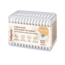 Клечки за уши Babyono Take care, с ограничител, 60 бр., 1711