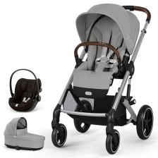Бебешка количка 3 в 1 Cybex Balios S Lux 2025 + кош Cot S Lux + адаптери + стол за кола Cloud G i-size, One Box