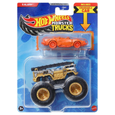 Количка Mattel Hot Wheels Monster Truck 5 Alarm със смачкана количка, JCG37 