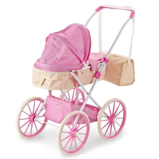 Количка за кукли Raya Toys с чанта и багажник