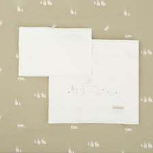 Комплект чаршафи за бебешка кошара Bimbidreams BUNNY Green Moss, 3ч., 60x120 см.