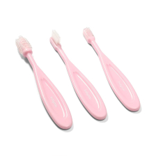 Комплект четки за зъби Babyono 3 бр. 550/01 Розов