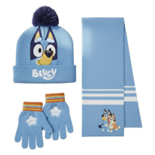 Комплект детска шапка, шал и ръкавици Cerda Bluey, 2200010580