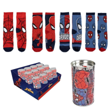 Комплект детски чорапи Cerda Spiderman 4 броя с кутия, размери 23-34