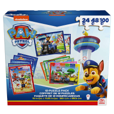 Комплект детски пъзели Spin Master Paw Patrol 12 броя, 560 ч.