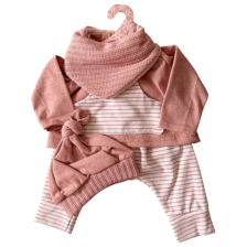 Комплект дрехи за кукла Antonio Juan Sweet reborn, Блузка и панталон, Розов, 4ч.