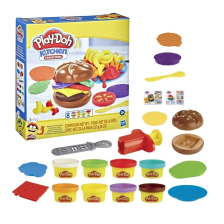 Комплект моделини Hasbro Play-Doh Burger N Fries, 8 цвята