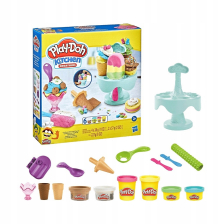 Комплект моделини Hasbro Play-Doh Ice Cream, 6 цвята