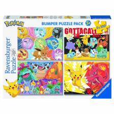 Пъзели Ravensburger Pokemon, 4х100 ч.