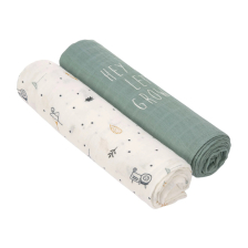 Комплект пелени Lassig Swaddle XL, 120x120, 2 бр.