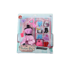 Комплект рокля с аксесоари Raya Toys за кукла, Асортимент