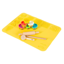 Комплект за игра Roba Play-Doh с 3D подложка за творчество, дървени инструменти и глина за моделиране, 98157PD1-1