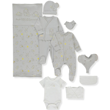 Комплект за изписване Bebetto Little Elephant, Сив, 10ч., 0-3 м., Z1054