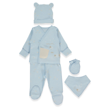 Комплект за изписване Bebetto Organic Sleepy Sheepy, 5ч., 0-3 м., Z1083