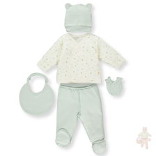 Комплект за изписване Bebetto Pure Teddy 5 ч., 0-3м. Z849