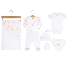 Бебешки комплект за изписване CICCIM BABY Екрю, 7 части, 0-3 м U4865