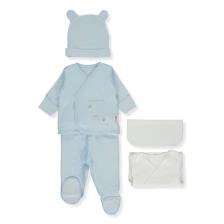 Комплект за изписване на недоносени Bebetto Organic Sleepy Sheepy, 5ч., 0-1 м., Z1074