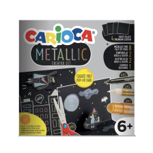 Комплект за картички Pop-up CARIOCA Metallic 