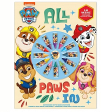 Комплект за рисуване Kids Licensing Paw Patrol, тетрадка с 12бр. мини пастели