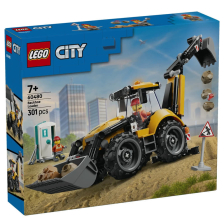 Конструктор LEGO City Жълт багер със задна лопата, 60480