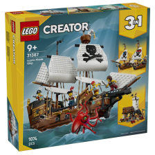 Конструктор LEGO Creator Емблематичен пиратски кораб 3 в 1, 31387