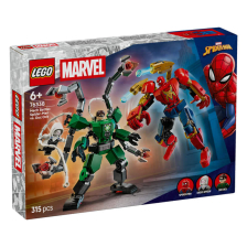 Конструктор LEGO Marvel Spider-Man Битка с роботи: Спайдърмен срещу Док Ок, 76338
