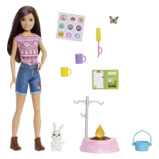 Kукла Mattel Barbie  Skipper на Къмпинг с домашен любимец 