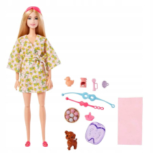 Кукла Mattel Barbie Wellness Self-Care Spa Day, с аксесоари