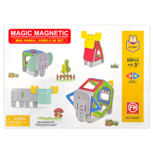 Магнитен конструктор Raya Toys Magic Magnetic Животни, 60 части