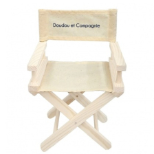 Мини дървен стол за кукли Doudou, кино