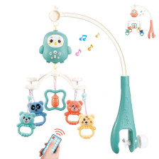 Музикална въртележка за легло и кошара Raya Toys със светлини, с дистанционно 