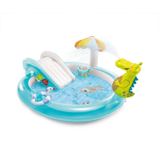 Надуваем център за игра с пързалка Intex Gator Play Center