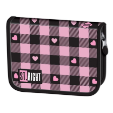 Несесер за училище St. Majewski St. Right Pink Checkered, единичен, празен