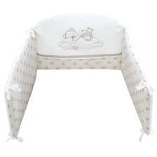 Обиколник за бебешко легло Italbaby SOGNI DORO 185 x 40 см., Dove Grey