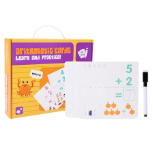 Образователни карти с маркер Raya Toys Learn and Practice Смятане, 30 броя