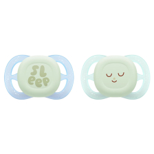 Ортодонтични залъгалки Philips Avent Ultra Start Night, 0-2 м., с кутийка, 2 бр.