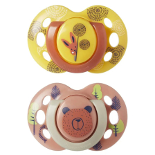 Ортодонтични залъгалки Tommee Tippee Fun Friends, 6-36 м, 2 бр.