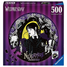 Пъзел Ravensburger Wednesday Академия Невърмор, 500 ч.