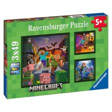 Пъзели Ravensburger Minecraft Biomes, 3х49 ч.