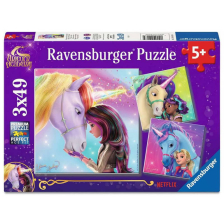 Пъзели Ravensburger Unicorn Academy, 3x49 ч.